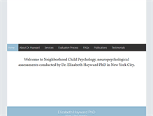 Tablet Screenshot of neighborhoodchildpsych.com